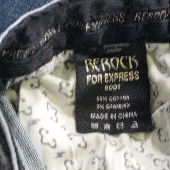 Jeans Rerock Distressed Boot Cut 27x30 Sz 2 Short - Picture 7 of 7